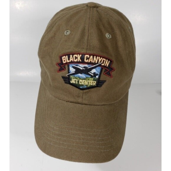 Black Canyon Jet Center Hat Logo Colorado Adjustable Embroidered Airport - Picture 1 of 7